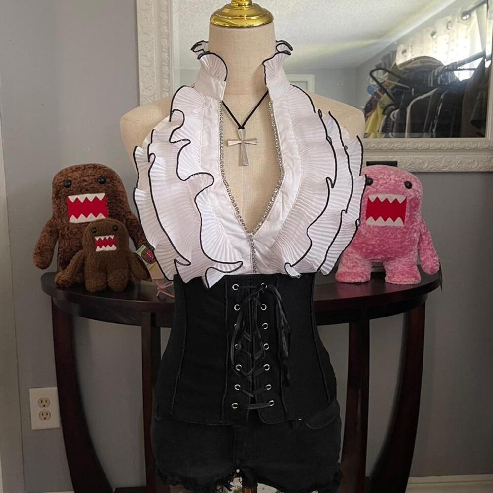 Y2k corset grunge top